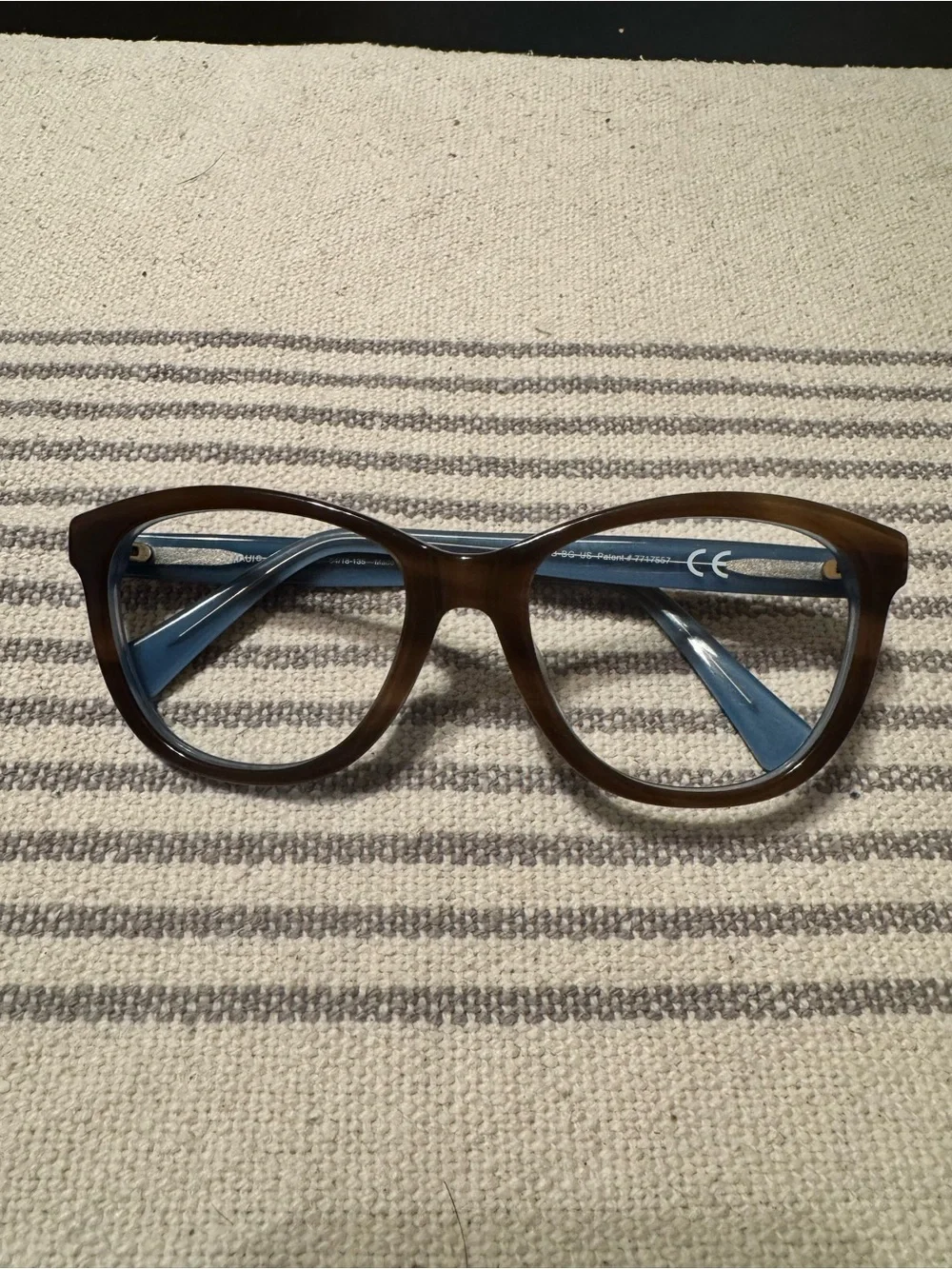 Maui Jim Brown Frame with Blue Temples Kids Cat-Eye Sunglasses